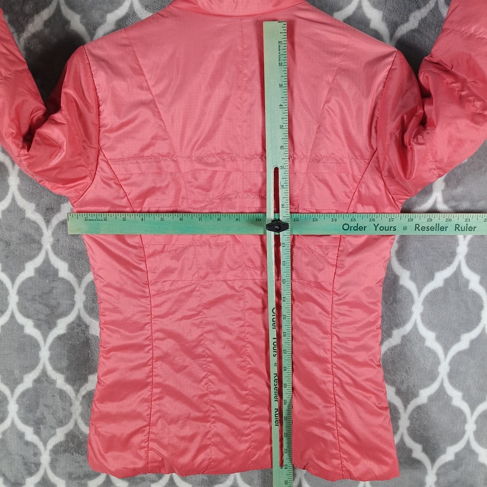Columbia Puffer Jacket Womens XS Coral Pink Omni-Heat Quilted Full Zip Outerwear - Picture 6 of 9